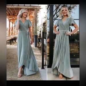 NWT Baltic Born Sage Green Maxi Dress